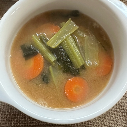 ꕥほうれん草と玉ねぎの味噌汁ꕥ