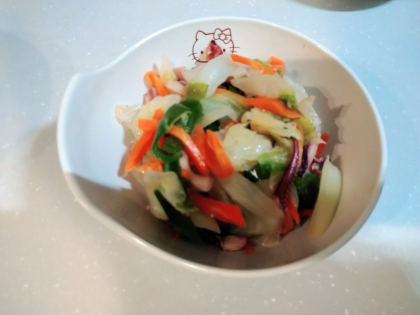 イカと野菜の塩炒め.*:o○o。