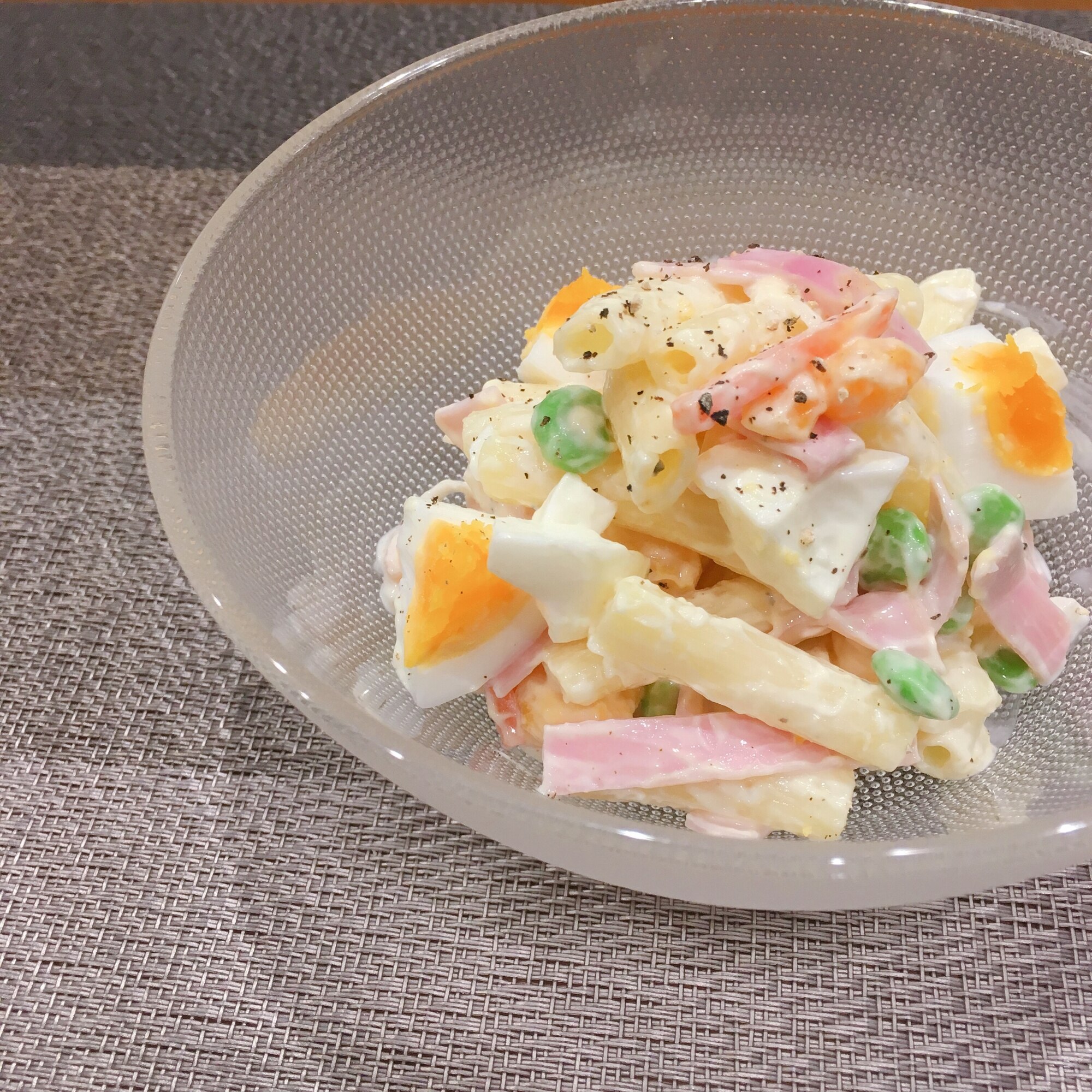 たまごとえだまめのマカロニサラダ レシピ 作り方 By ころとん 楽天レシピ