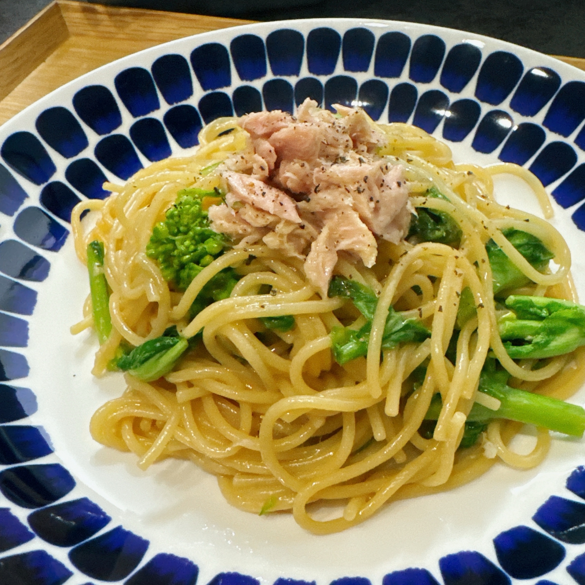 時短！もちもち★水漬けパスタでワンパン和風パスタ