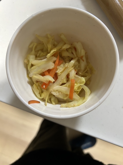 簡単おいしい！白菜とキャベツとにんじんのごま和え