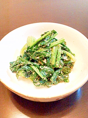 練りごまでコクをアップ ☆ほうれん草の胡麻和え☆