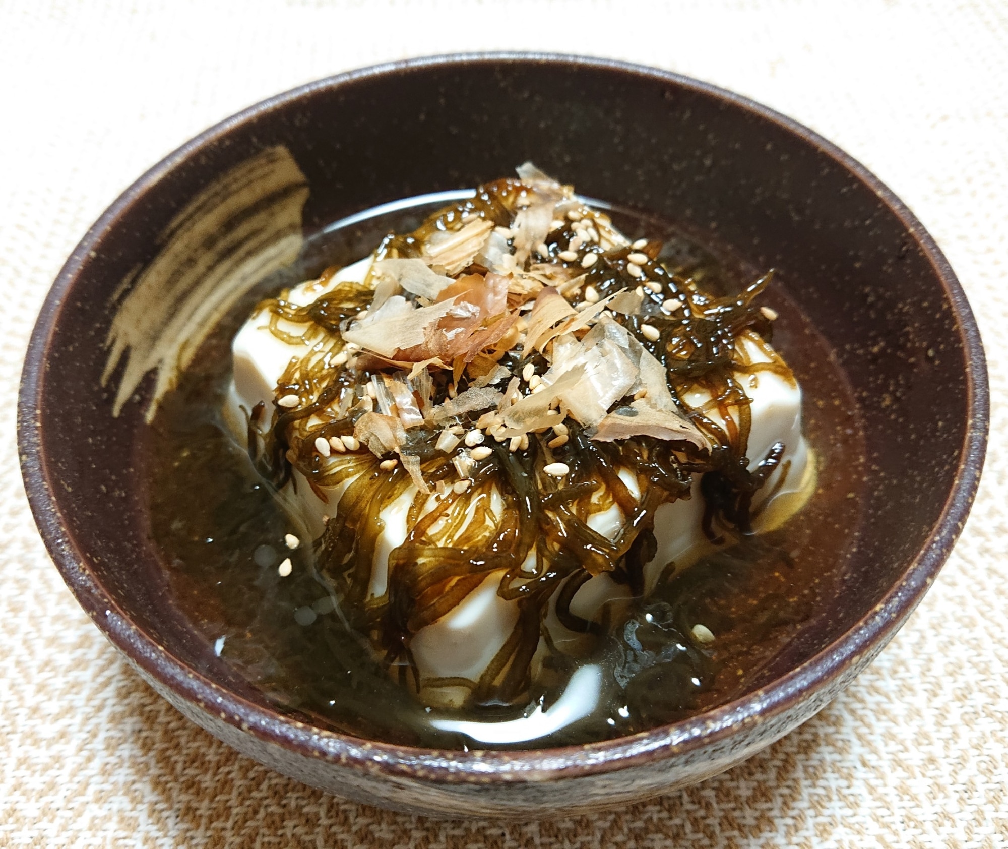 秒おつまみ☆さっぱり美味しいもずく酢冷奴 レシピ・作り方 by うさ山