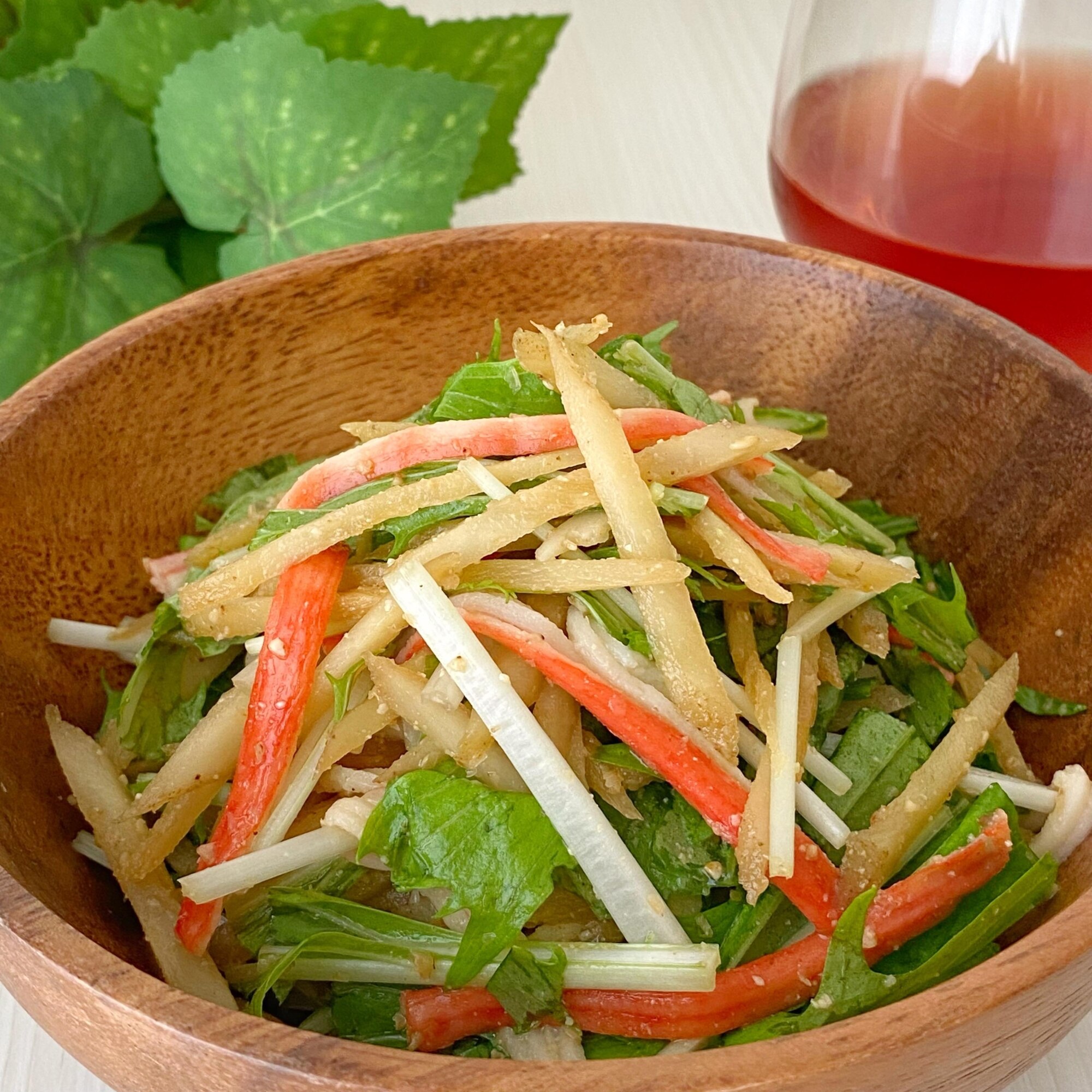 ごぼうとカニカマのサラダ風ごま酢和え レシピ・作り方 by いしもと