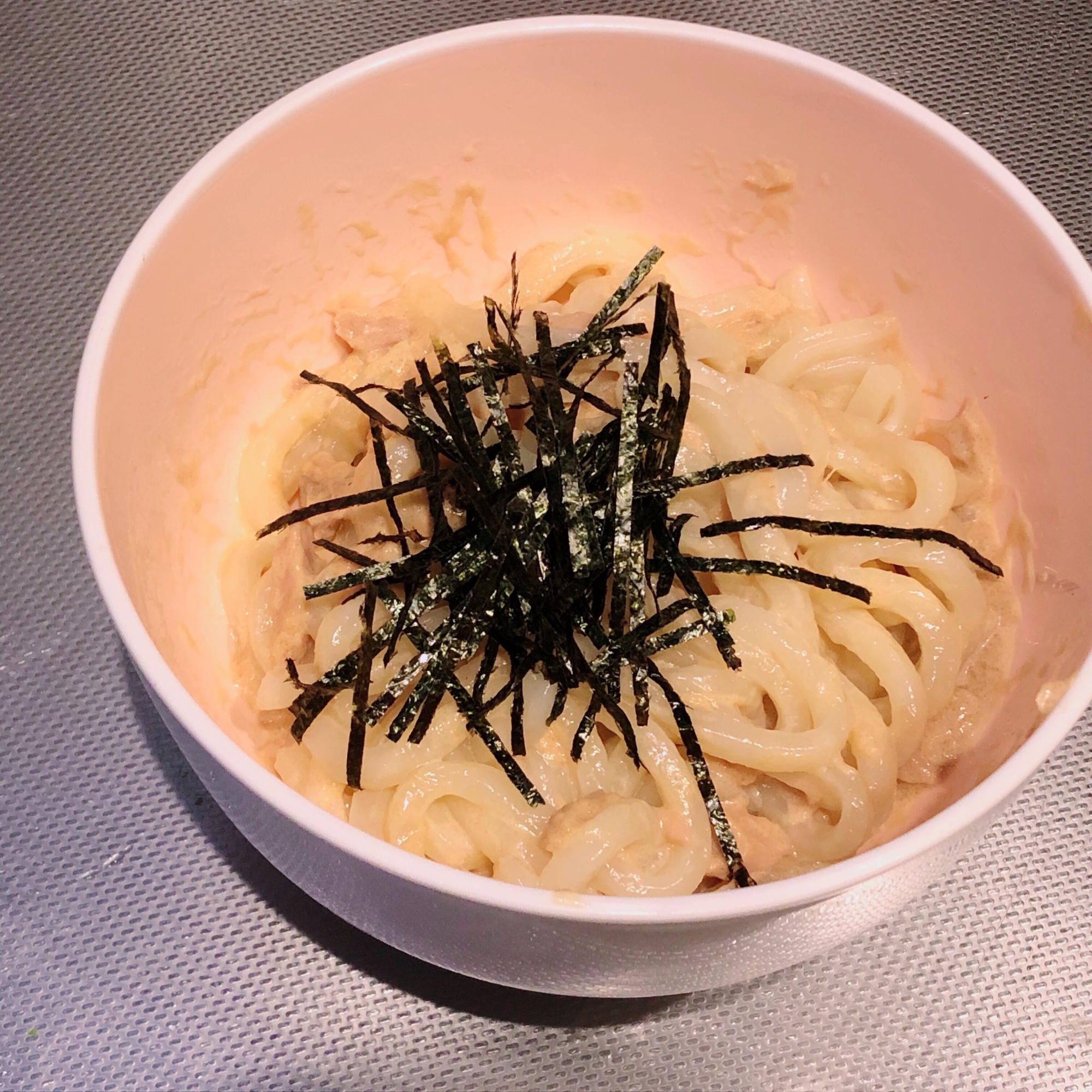 洗い物減！手抜きのツナマヨうどん