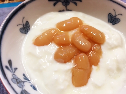 煮豆ｄｅ❤白花豆の生姜ヨーグルト和え❤