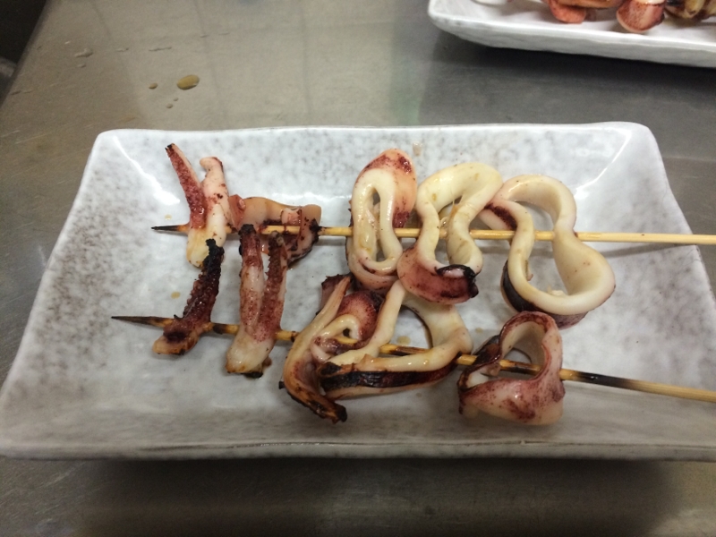 魚焼きグリルで  イカ焼き