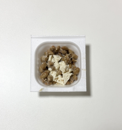 納豆豆腐のわさび醤油