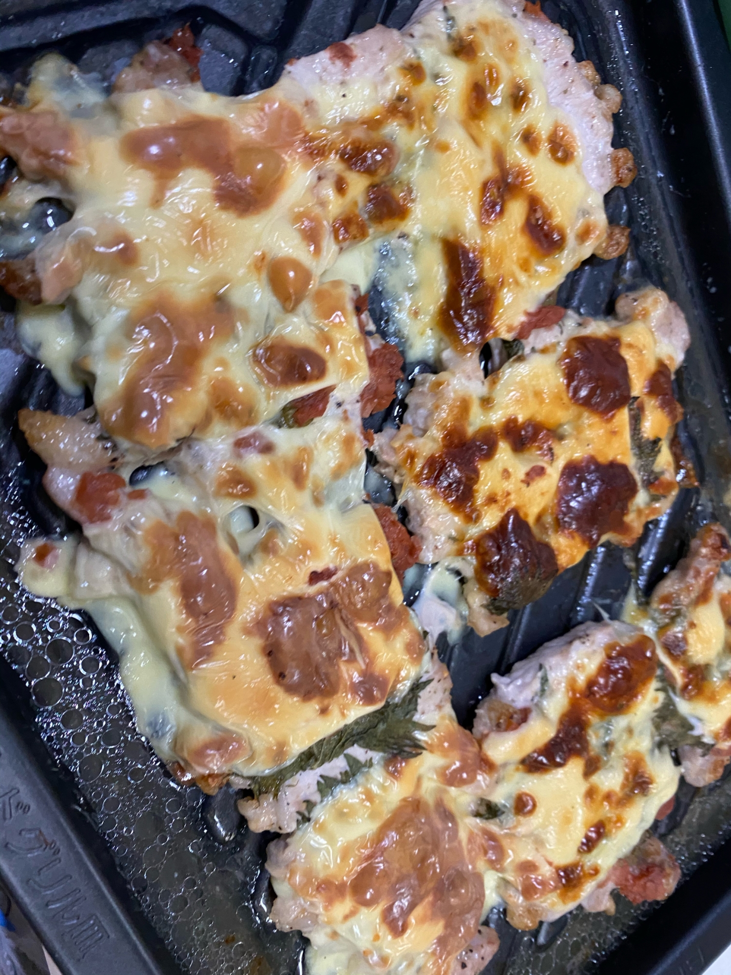 豚肉の梅しそチーズ焼き オーブンで レシピ 作り方 By Rママ 楽天レシピ