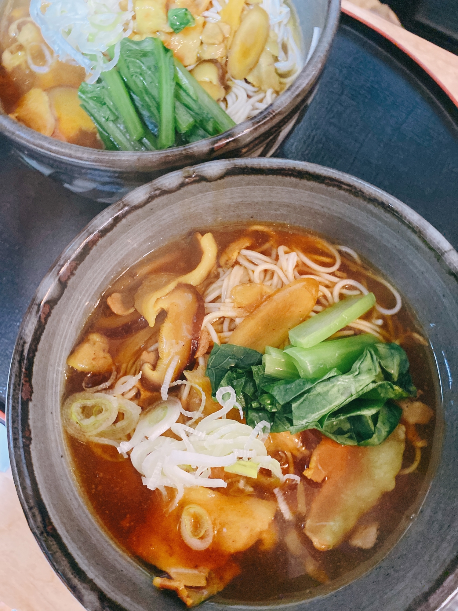 豚バラごぼうの カレー蕎麦