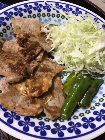 フライパンで簡単！豚ロース生姜焼き