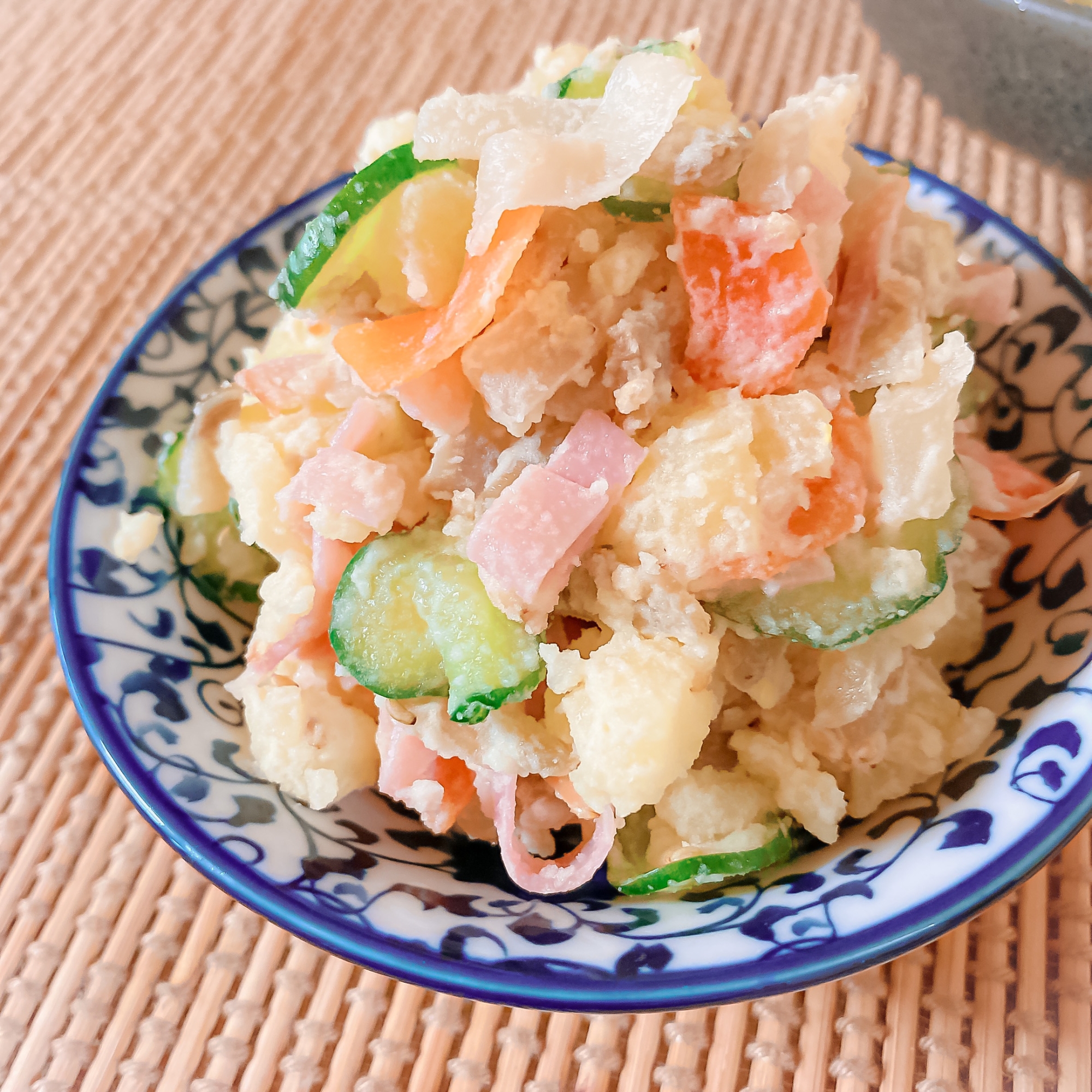 コリコリ食感♪ザーサイ入りの中華風ポテトサラダ