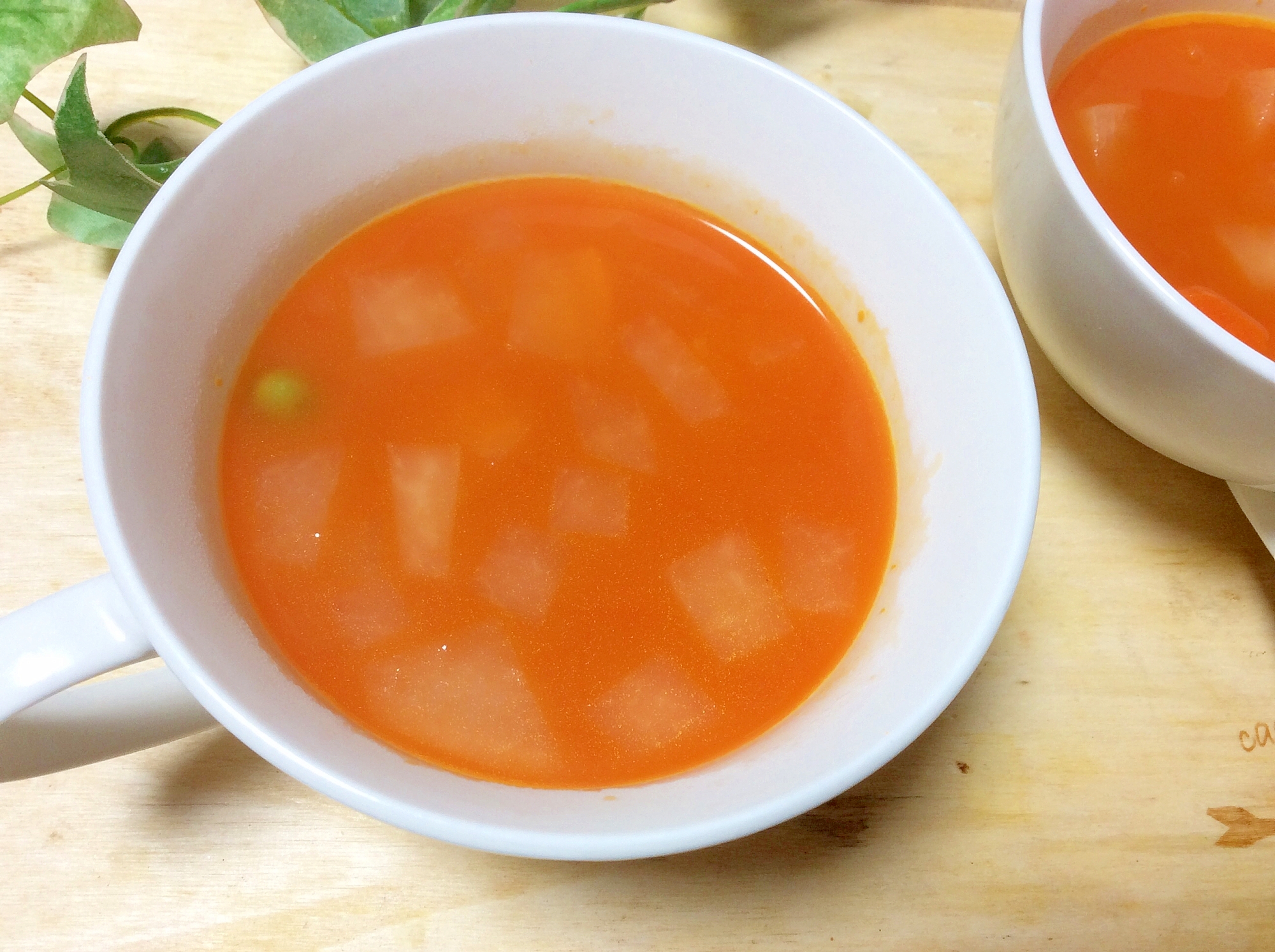 野菜ジュースで♪大根と人参スープ