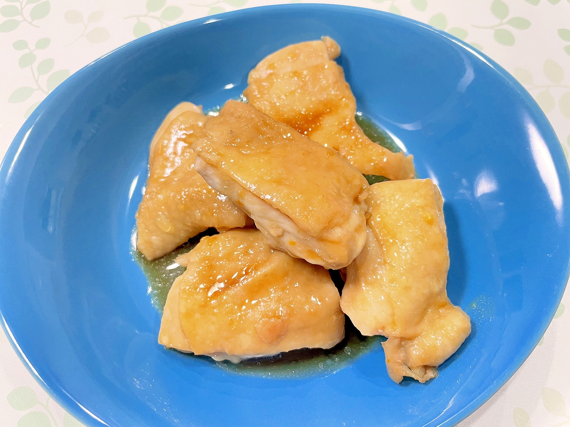 マーマレードを使った鶏むね肉の照り焼き