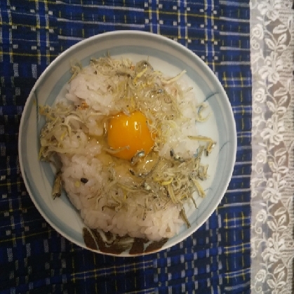 ぺろりといける！しらすたまごご飯