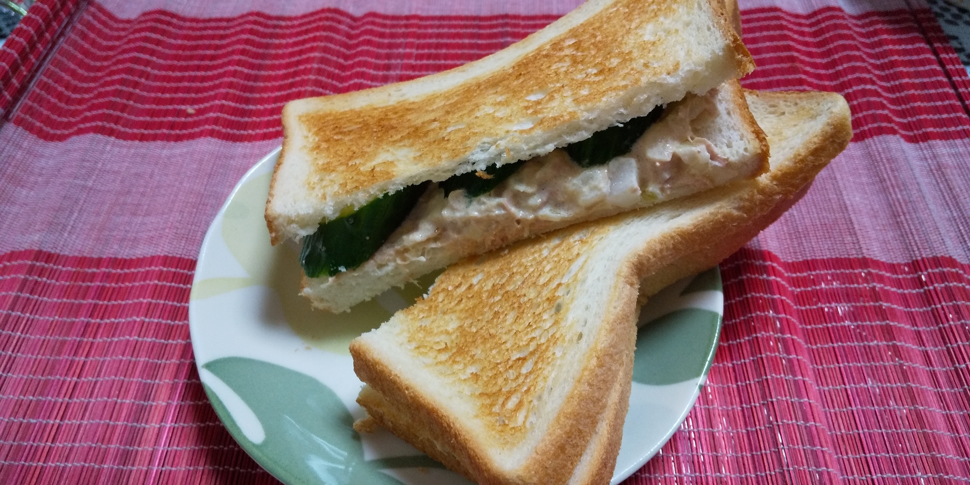 パンで朝食♪ツナマヨトースト～