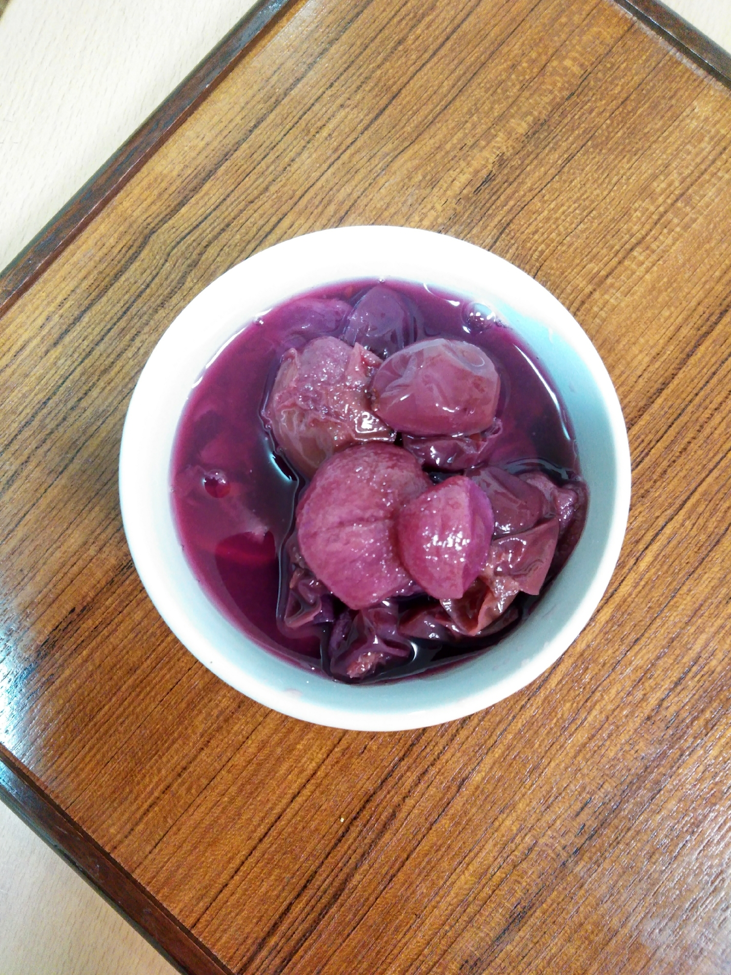 ぶどうの蜂蜜煮