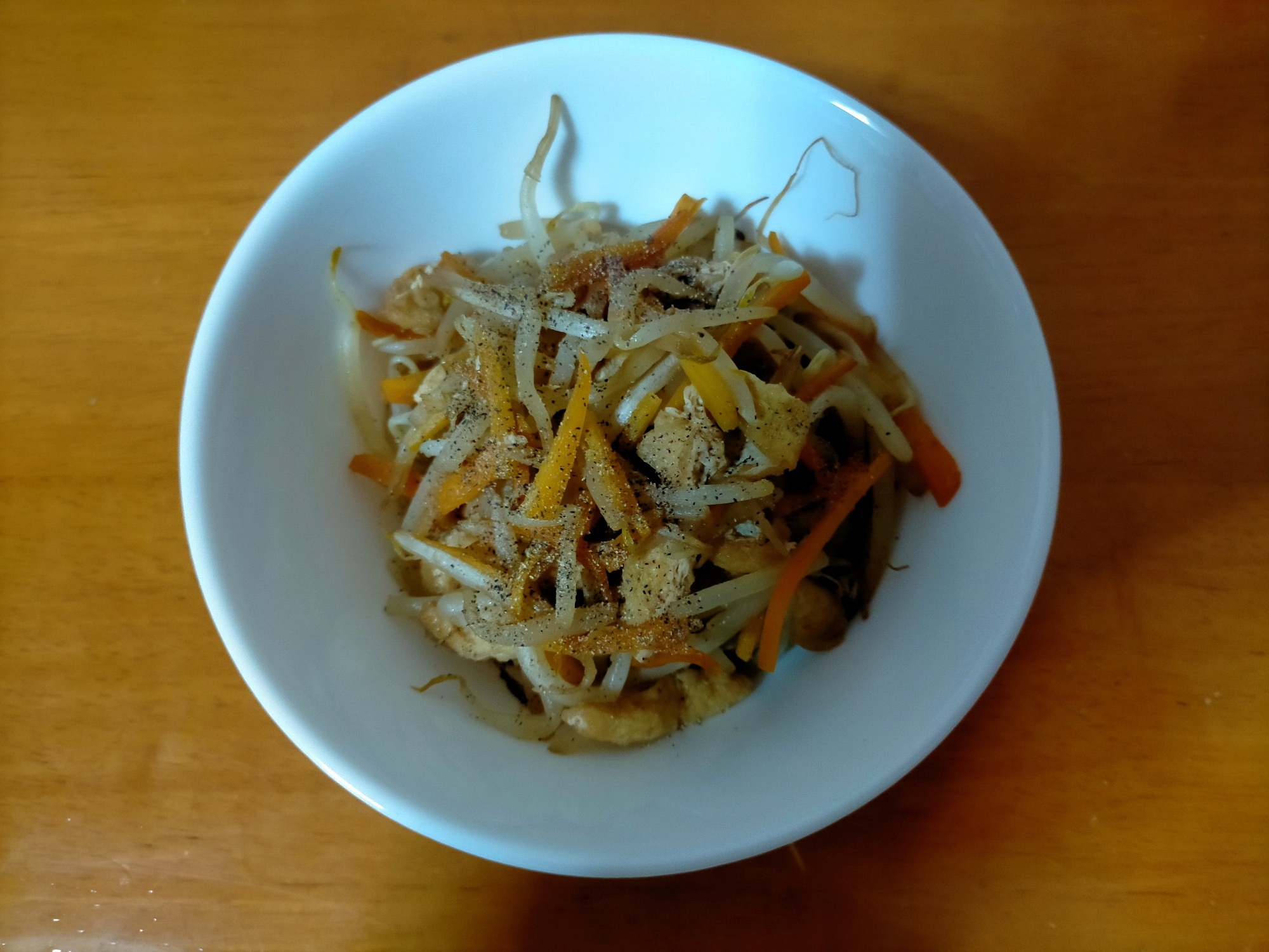 もやしのスパイス炒め