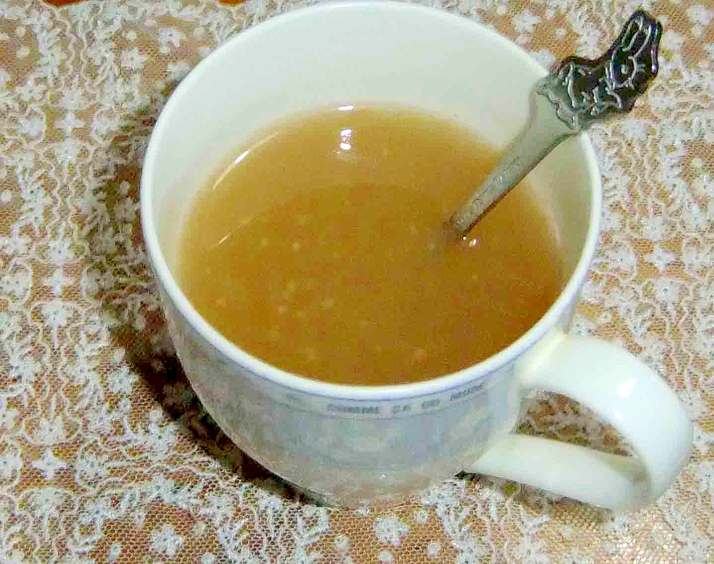 生姜の温かい葛湯