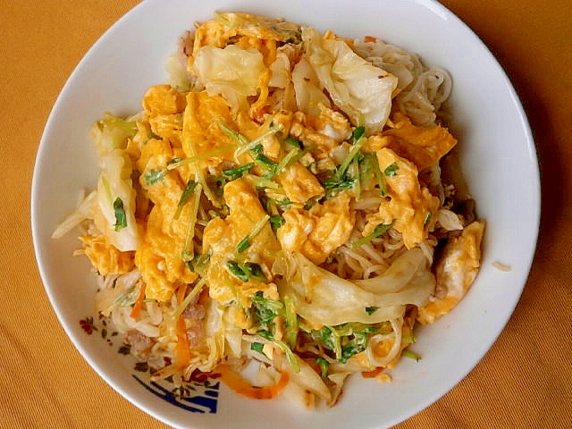 卵いっぱい そうめんチャンプル レシピ 作り方 By なな1151 楽天レシピ