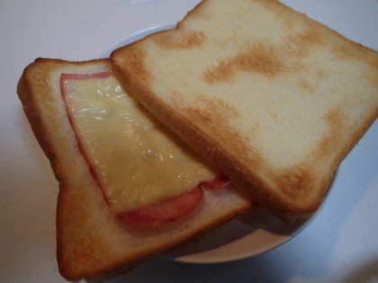 こんばんはぁ❤食パンとスライスチーズで代用ごめんねっ。ﾊｲ!がっつり頂きましたぁ（笑）ジューシーで美味しかったよ～❤うまごち❤また明日からお仕事ガンバだよ～＾＾