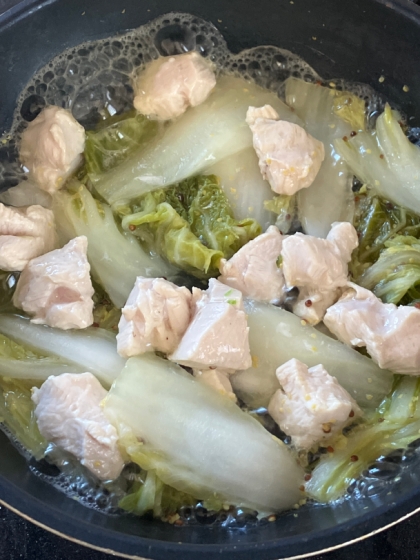 【炊飯器or圧力鍋で簡単】白菜入り参鶏湯