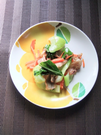 チンゲン菜の炒め物