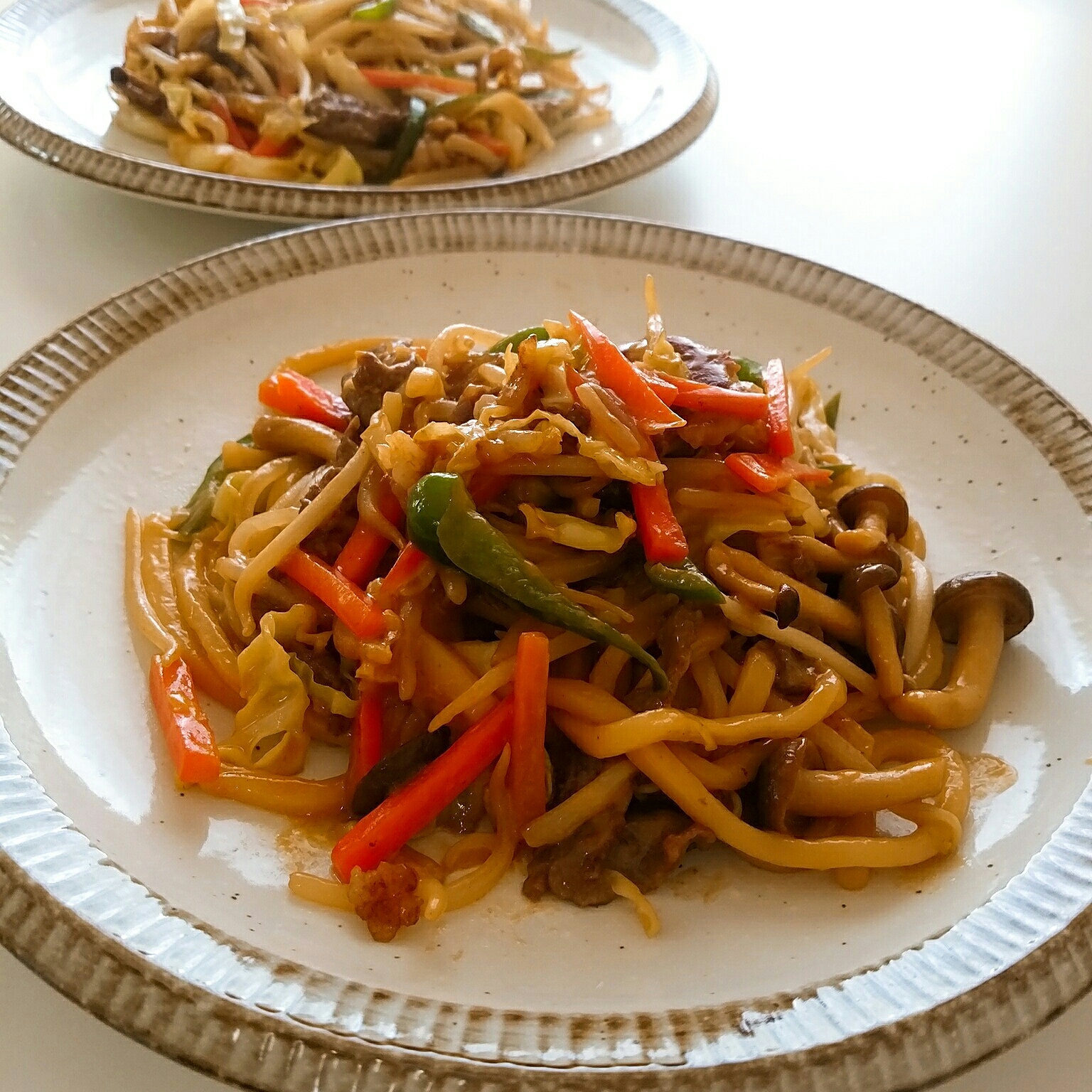 オイマヨで簡単焼きうどん