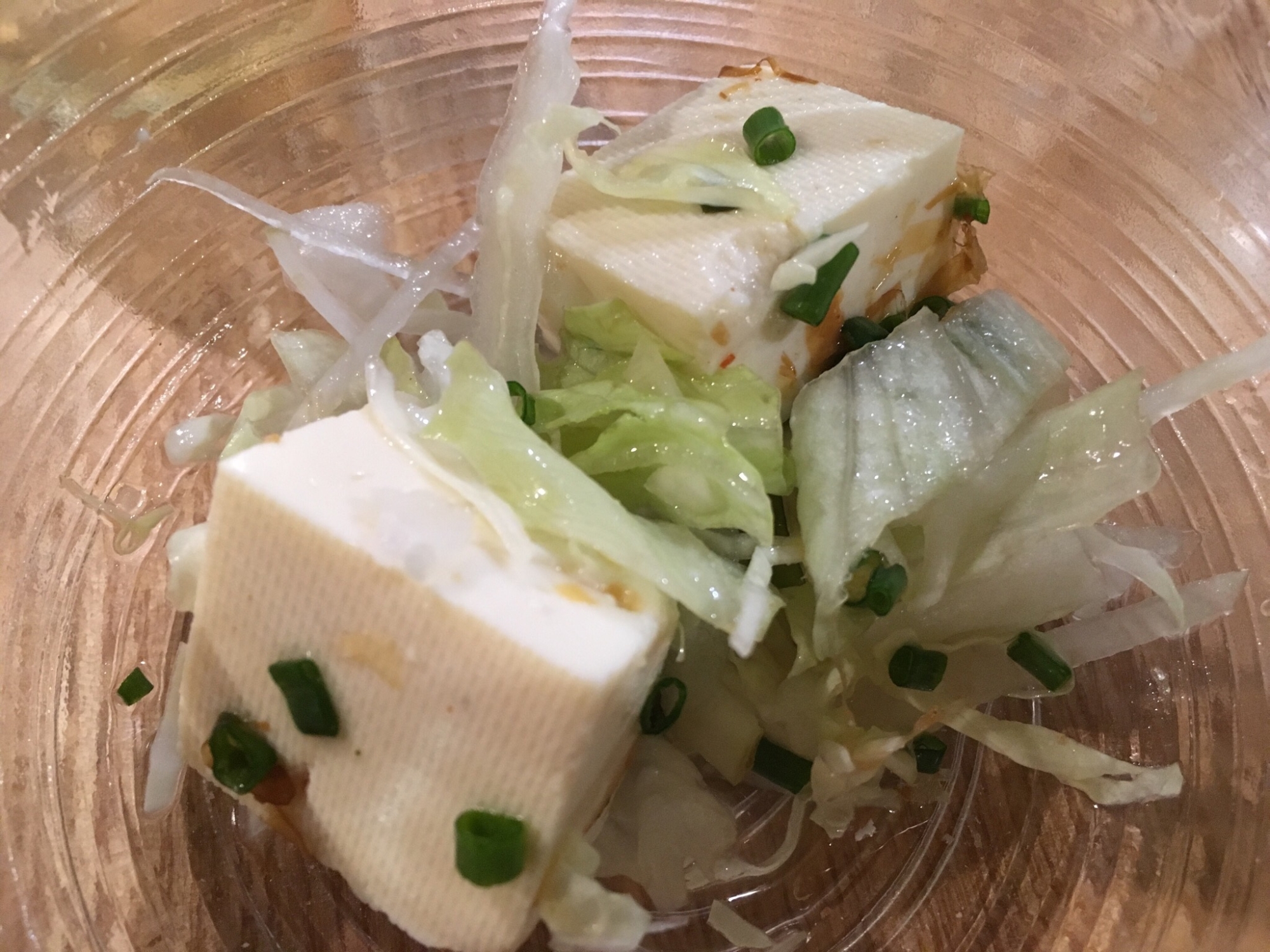レタスと大根と豆腐のサラダ