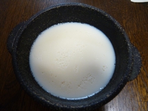 栄養満点　甘酒豆乳寒天　愛犬と一緒に