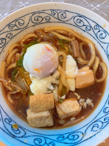 すき焼きの残りで濃厚うどん