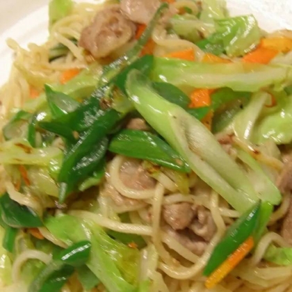 お好きな野菜で！⭐️絶品塩焼きそば⭐️