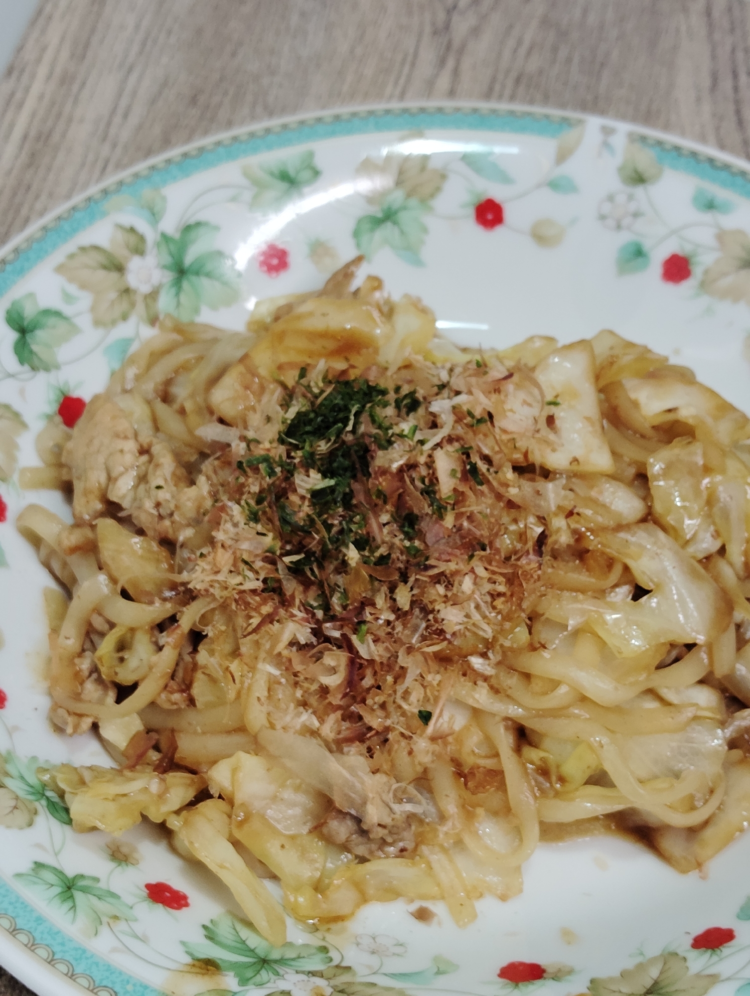 ヘルシーな糖質0麺のソース焼きそば