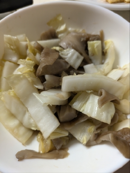 レンジで白菜と舞茸のポン酢蒸し