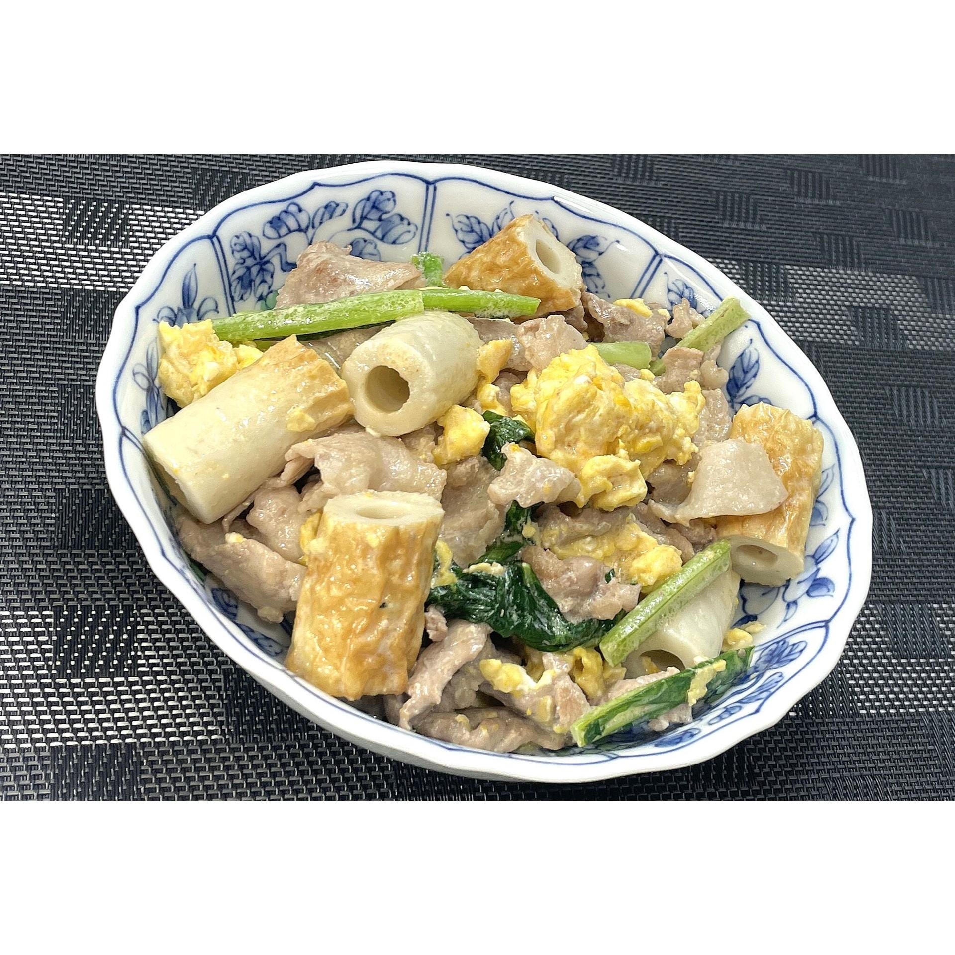豚肉とちくわのマヨポン炒め★動画あり★