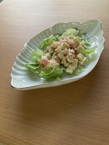 麹生活しましょᕷチキンとチーズのリーフサラダꕤ୭*
