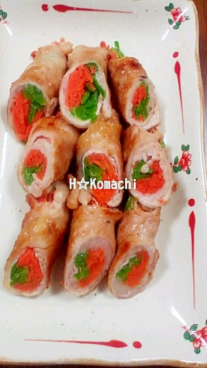簡単,巻いて煮るだけ☆野菜の肉巻き