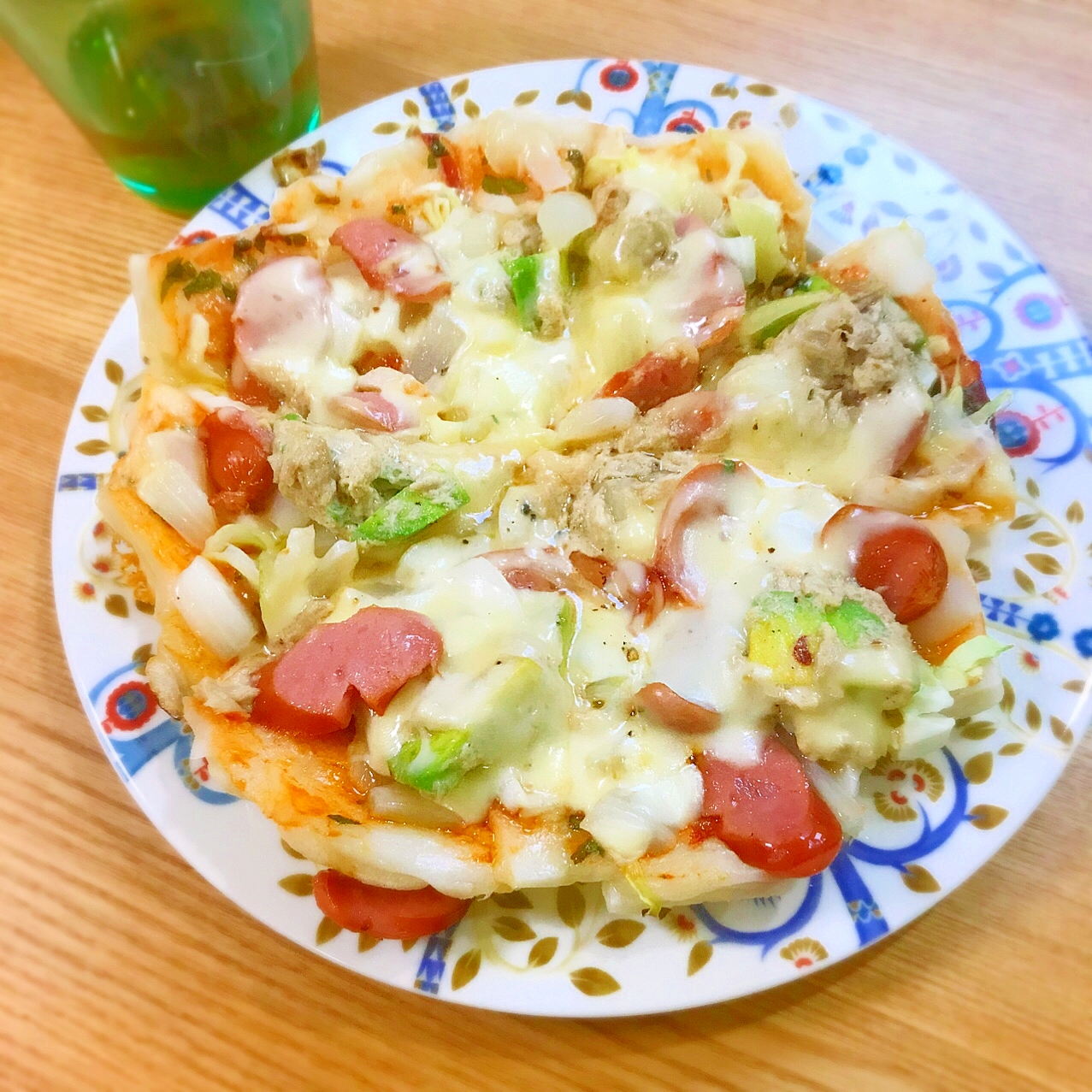 フライパンで作る簡単ランチ カリカリもちもち餅ピザ レシピ 作り方 By Maru Maru 楽天レシピ