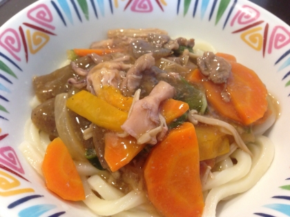 アツアツ♪うまっ♪あんかけうどん