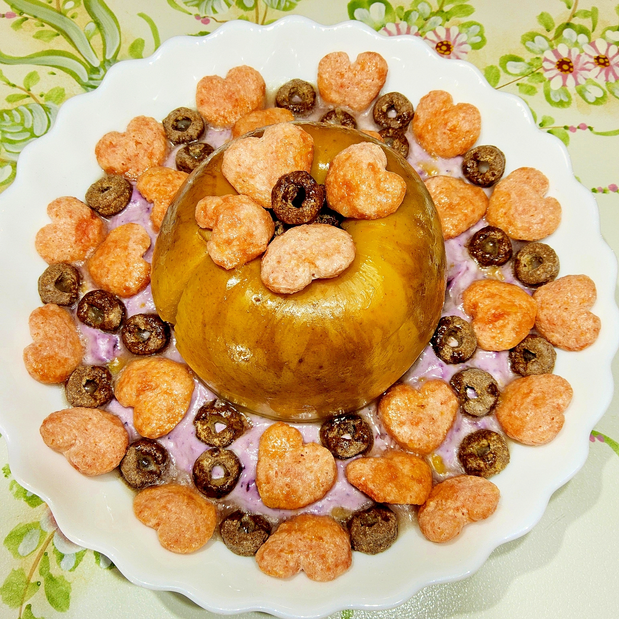 アポーコアラー不使用ᘛ❦ᘚ丸ごと焼き林檎ヨーグルト