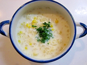 簡単・食べるコーンスープ