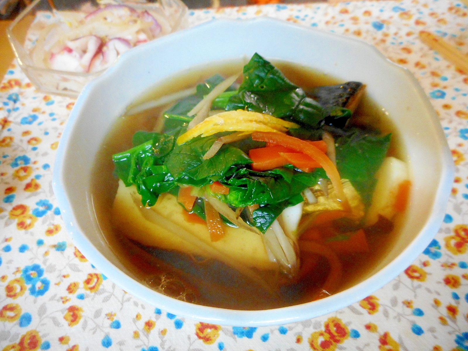 サバとほうれん草のおつゆ