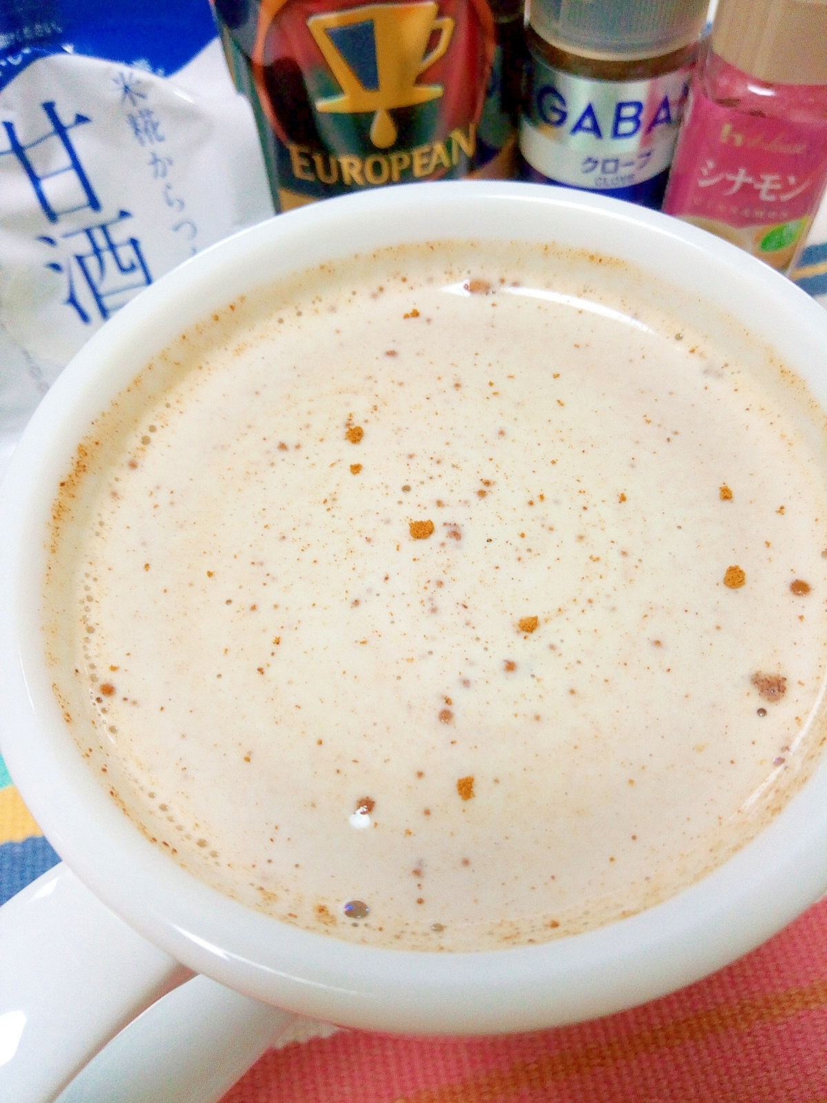 ホッと☆甘酒入りスパイスカフェオレ♪