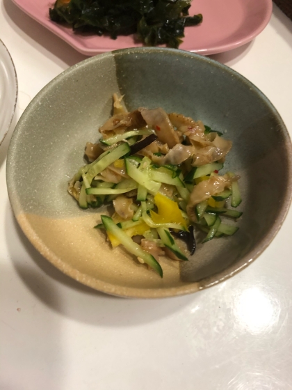 中華クラゲときゅうりのサラダ
