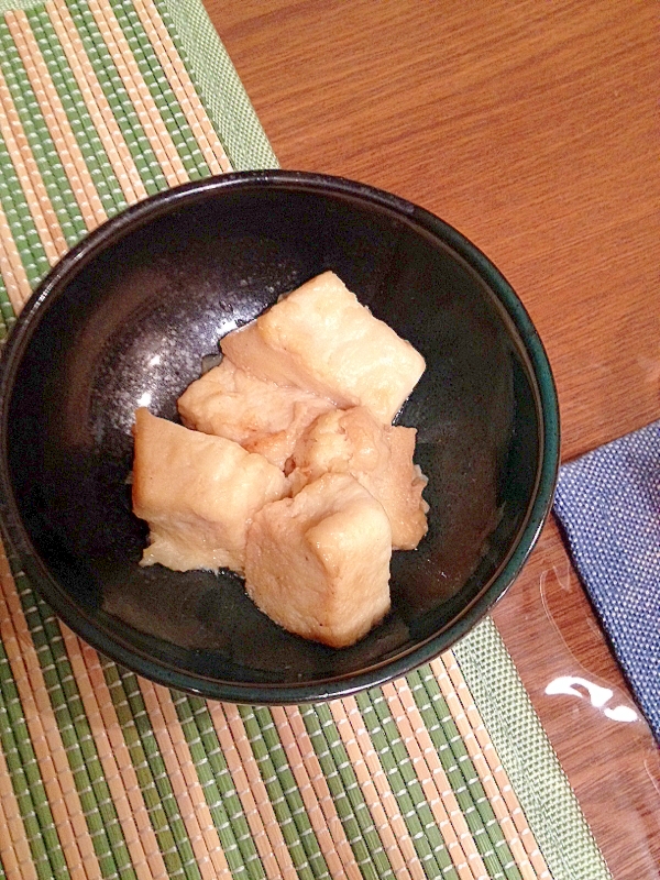 冷凍豆腐の麺つゆステーキ