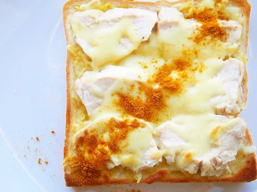 冷凍作り置きトースト！サラダチキンチーズ