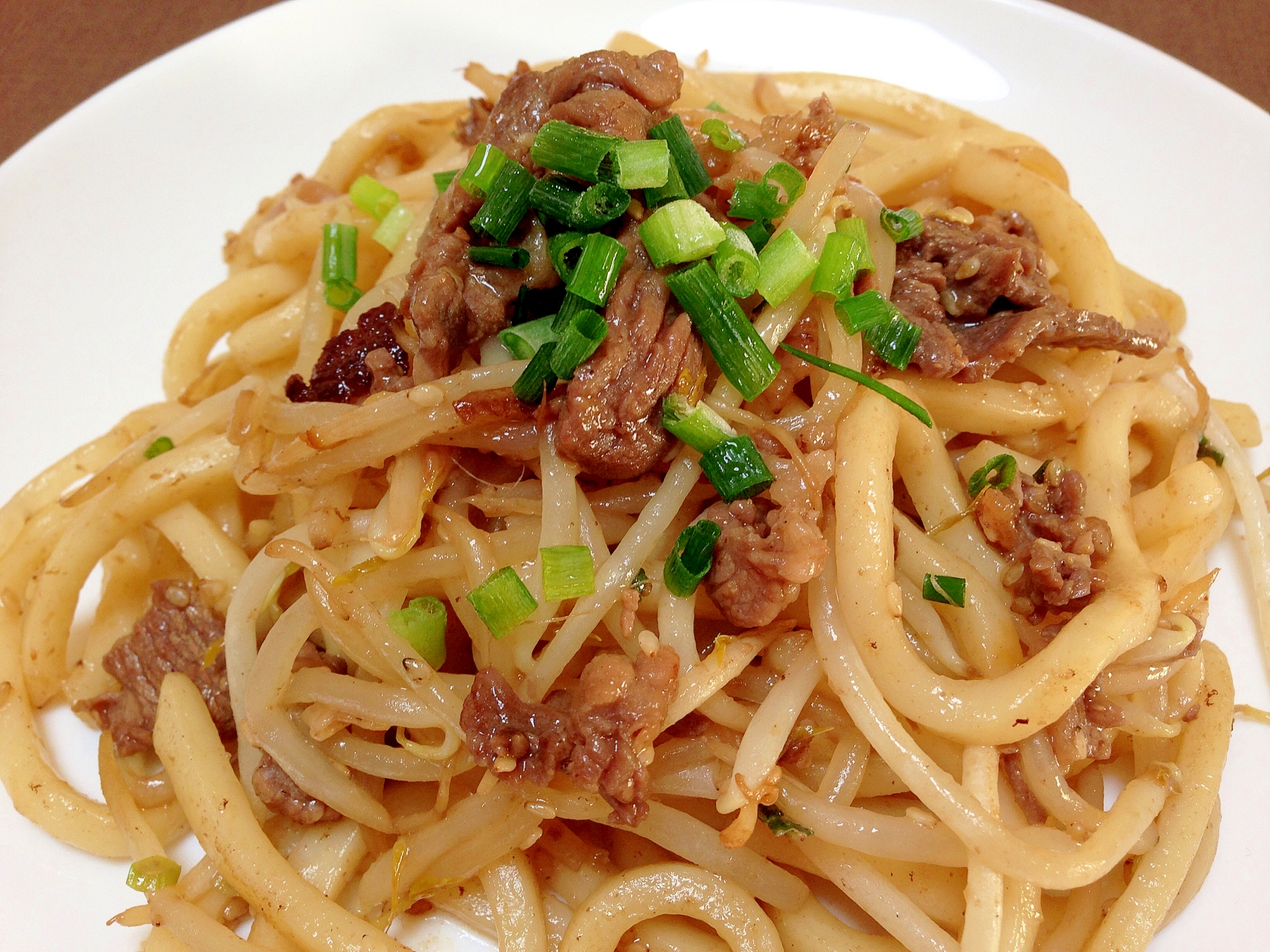 プルコギビーフで☆プルコギ焼きうどん
