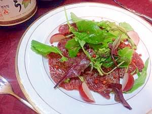 【糖質ゼロ】牛肉のカルパッチョ