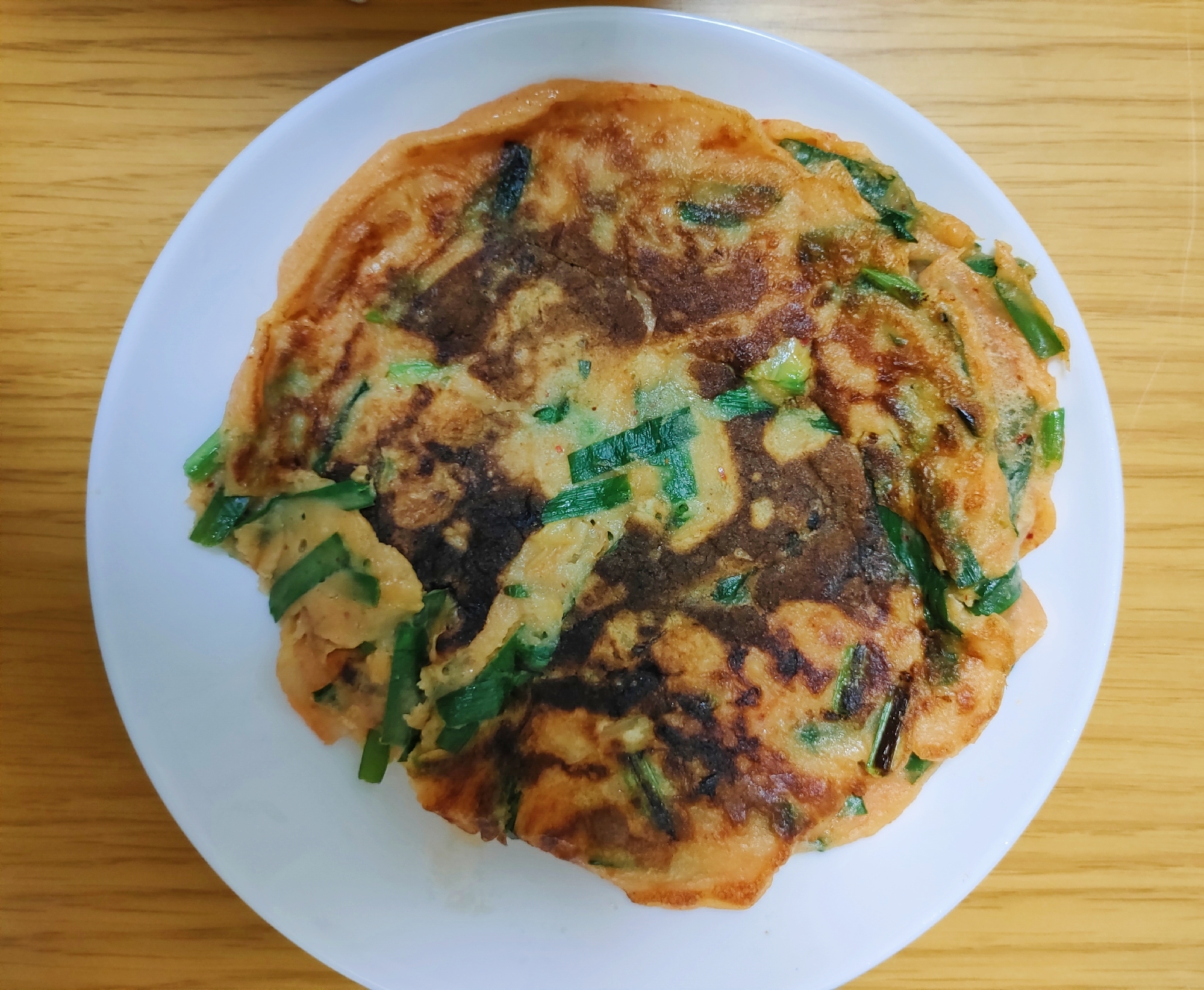 お好み焼き粉でもちもちチヂミ