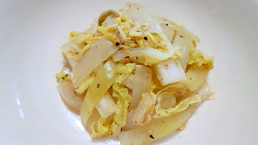 白菜と玉葱の味噌胡椒サラダ
